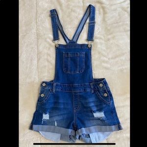 Medium Wash Denim Overalls